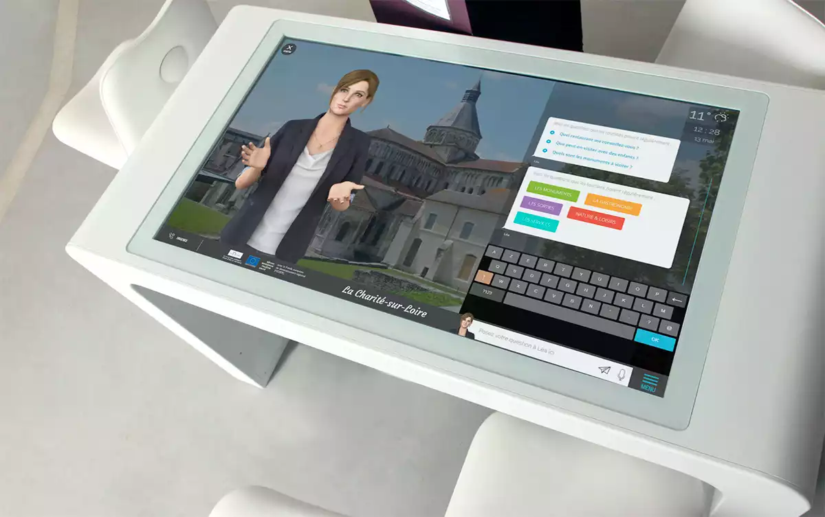 tourisme et loisirs assistant digital human-like